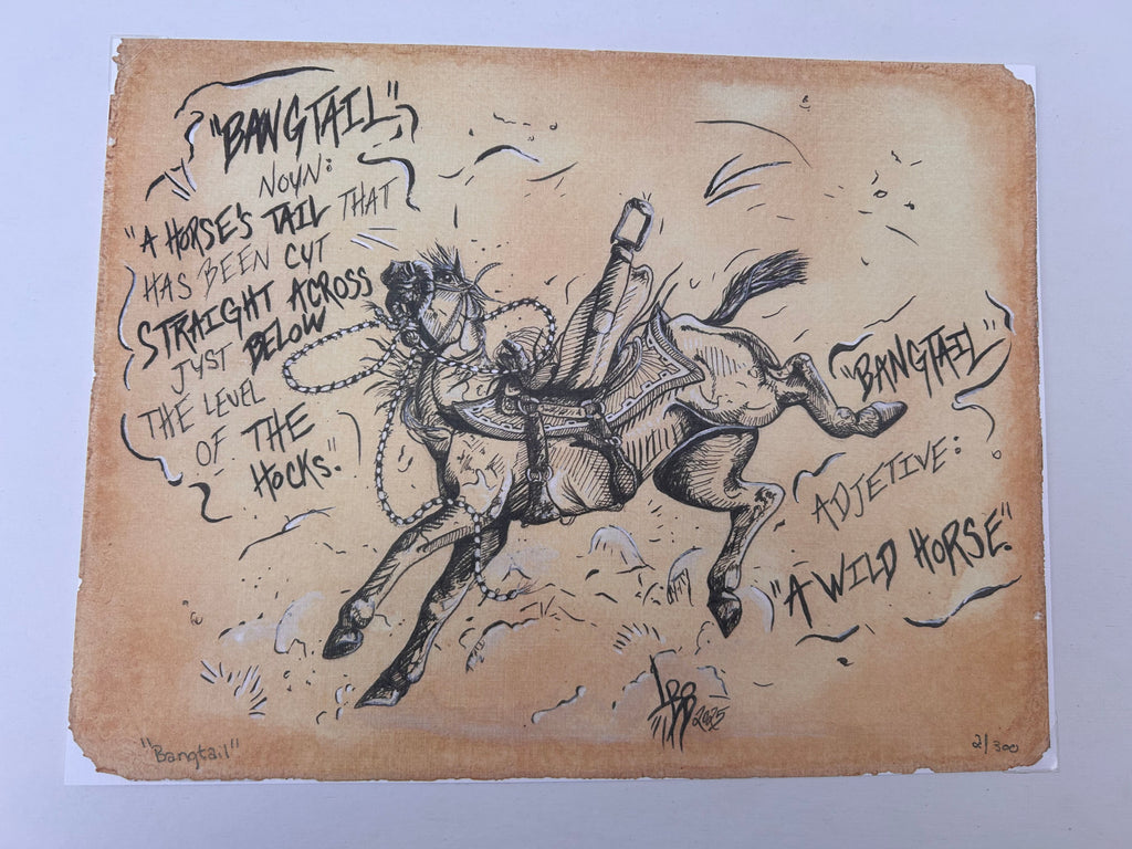 “Bangtail” - limited series print