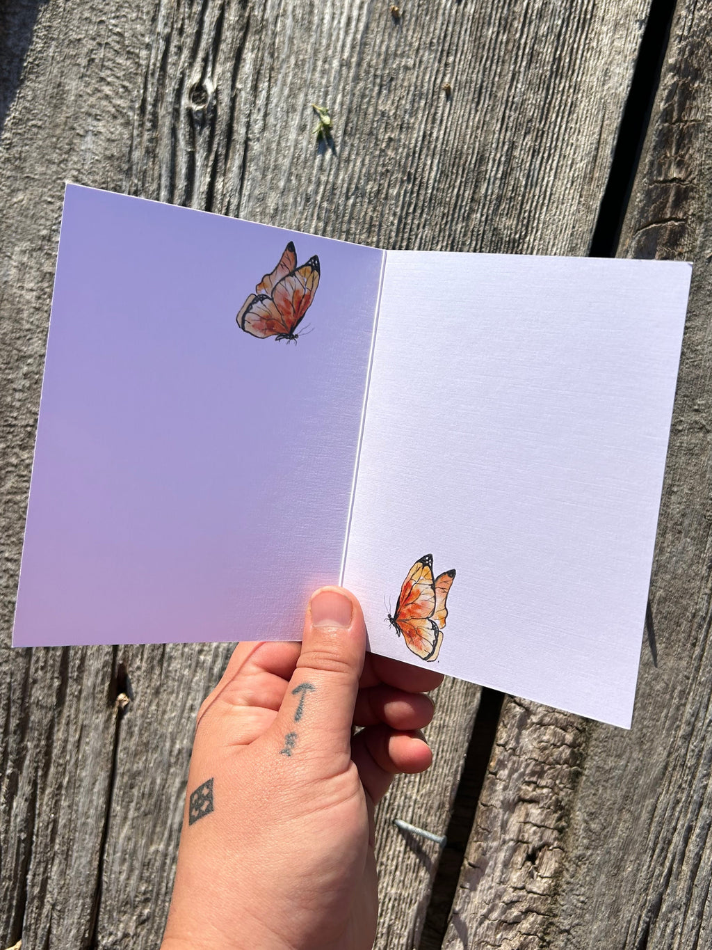 Blank greeting card