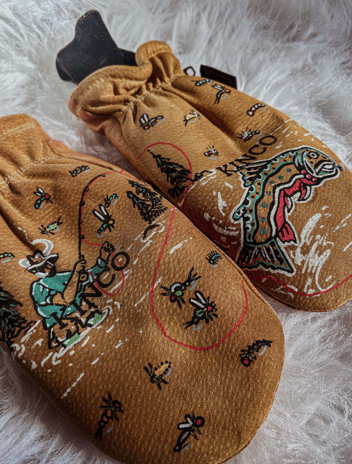 Fly fisherman KINCO mittens