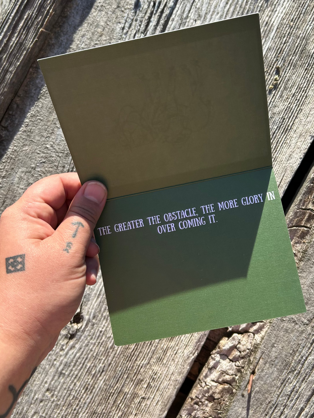 “Saddle up” greeting card