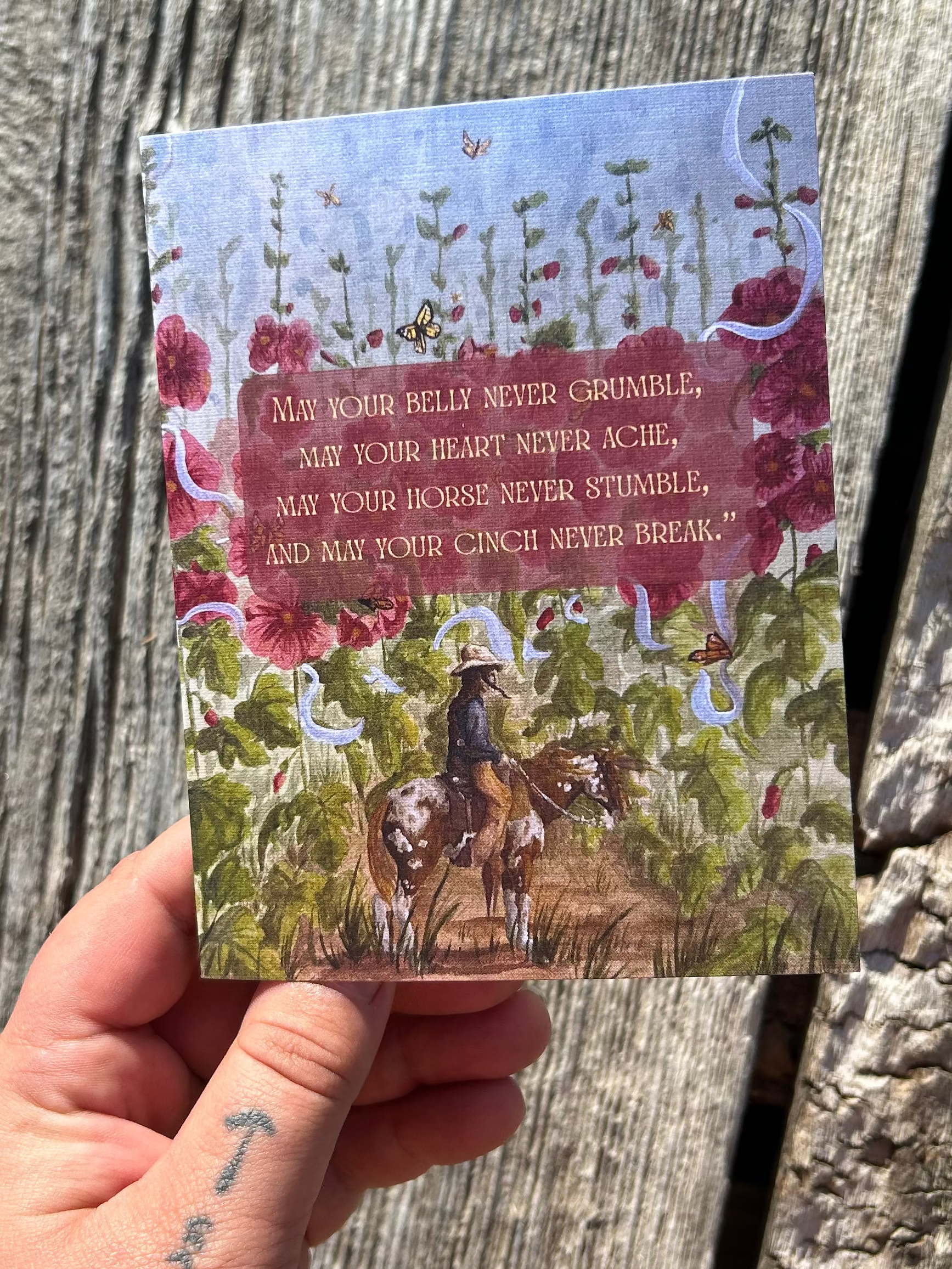 Blank greeting card