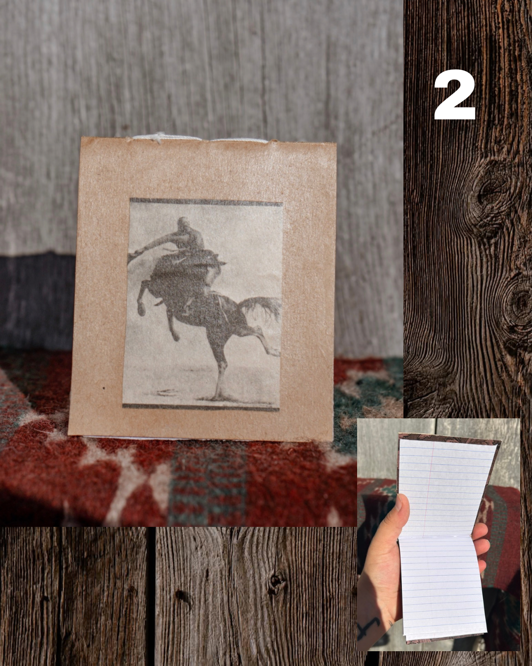 Repurposed pocket journals (lined paper)